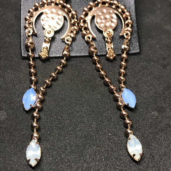NWT Free People rose gold ball drop earrings - Picture 4 of 8